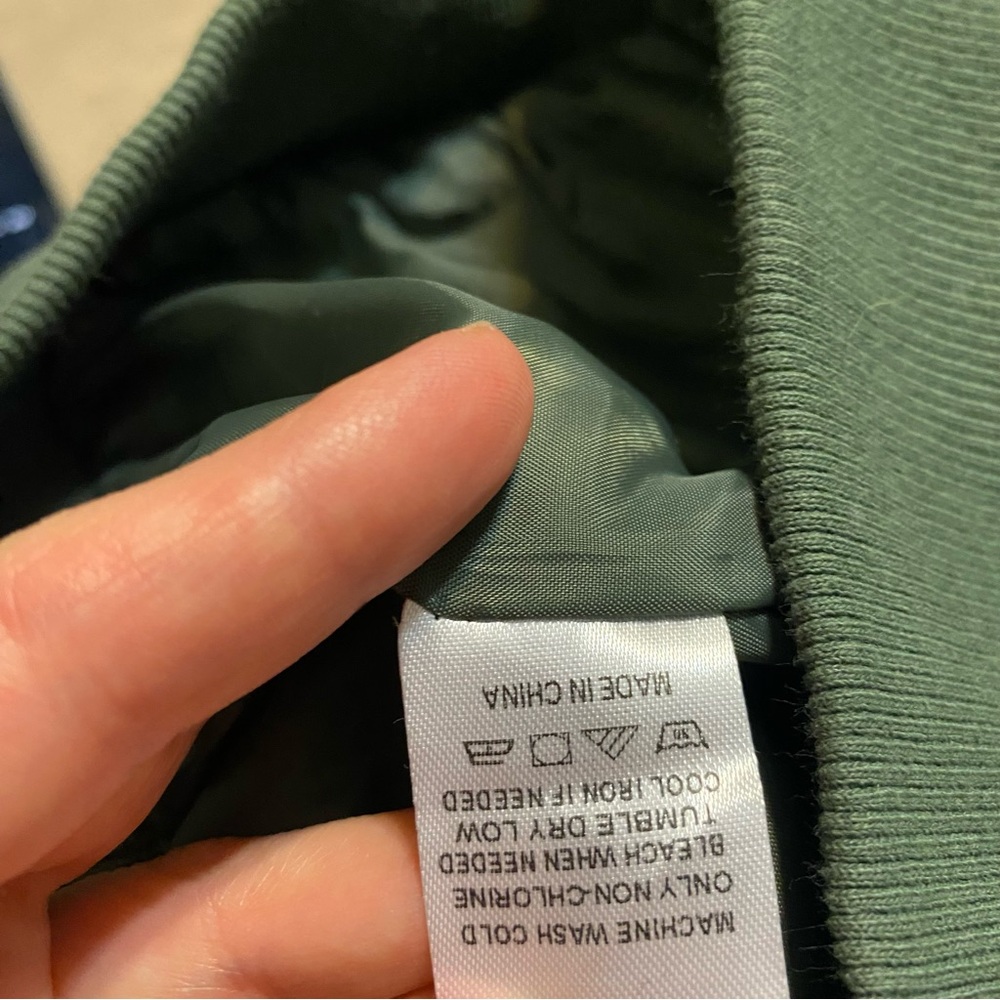 {Sage The Label} Green Quilted Bomber Jacket ~ Size XS - Picture 16 of 16